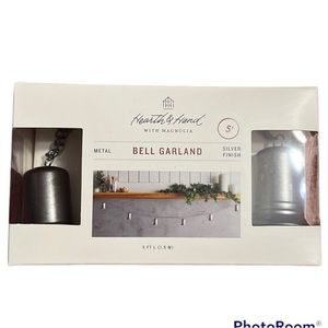 Hearth and Hand silver bell garland metal string